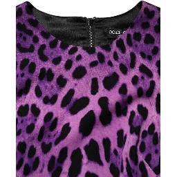 Violet Leopard Sheath Bodycon Mini Dress