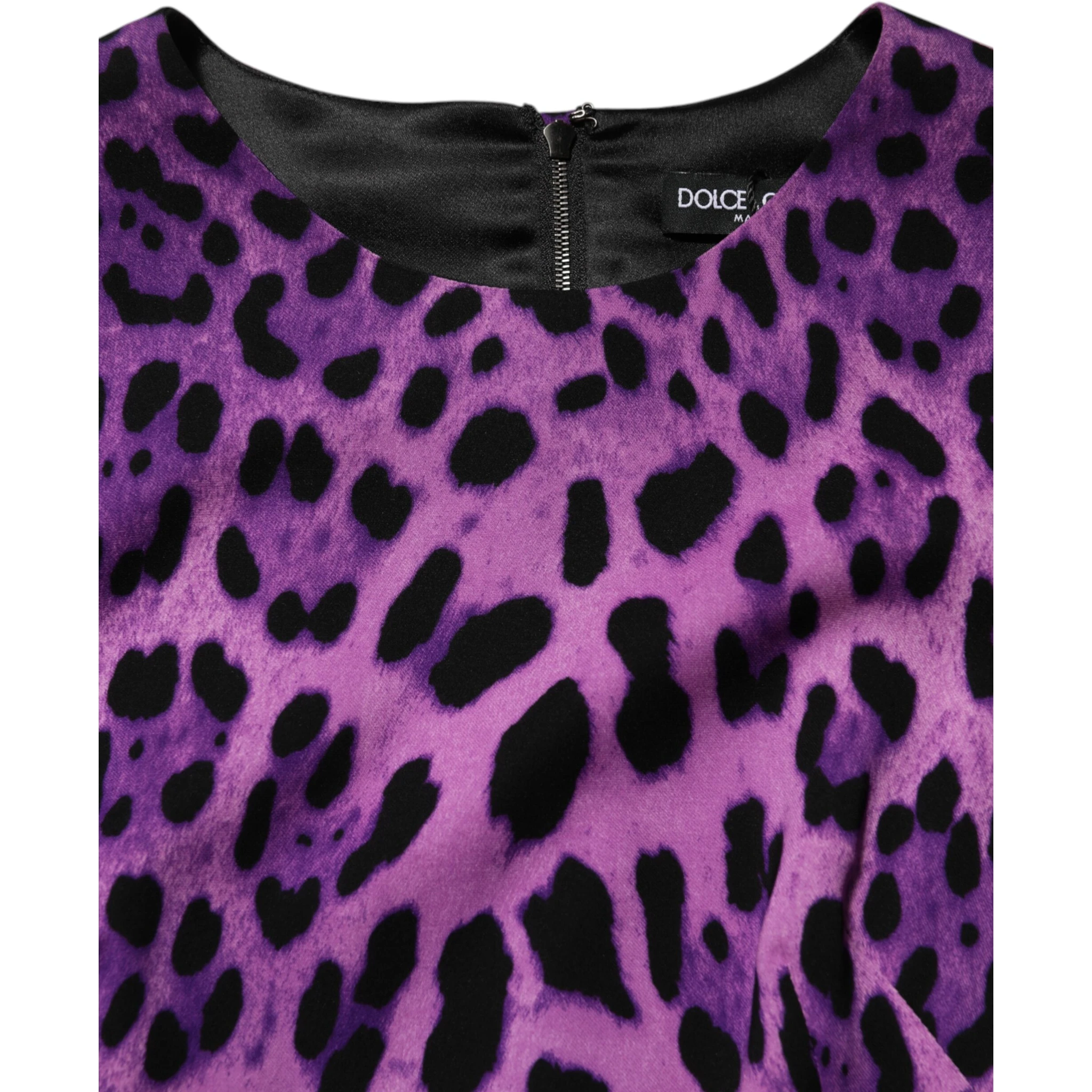 Violet Leopard Sheath Bodycon Mini Dress