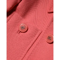 Pink Buttoned Down Trench Coat Jacket
