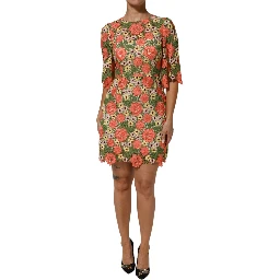 Multicolor Floral Embroidery Aline Mini Dress