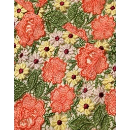 Multicolor Floral Embroidery Aline Mini Dress