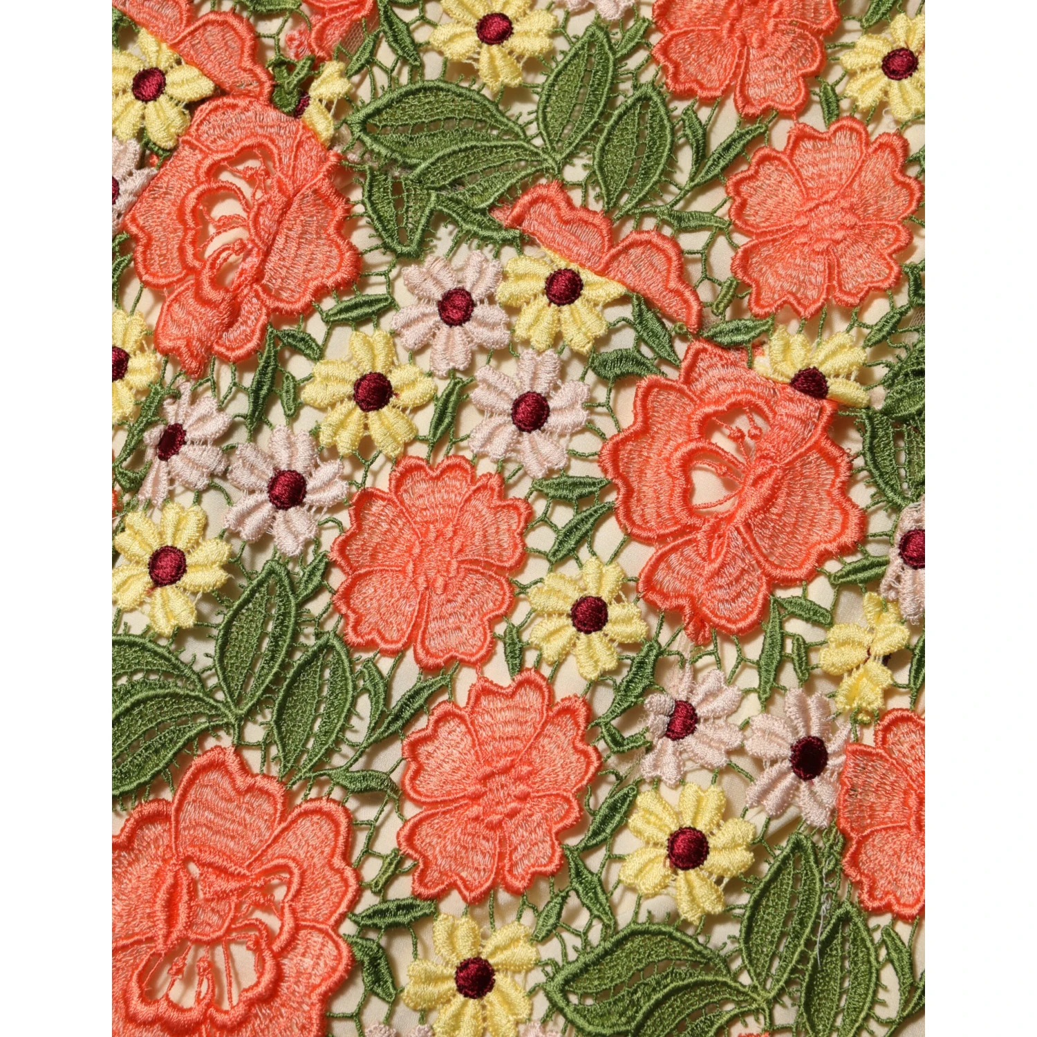 Multicolor Floral Embroidery Aline Mini Dress