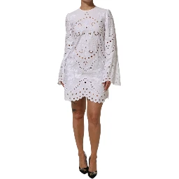 White Cut Out A-line Sheath Mini Dress