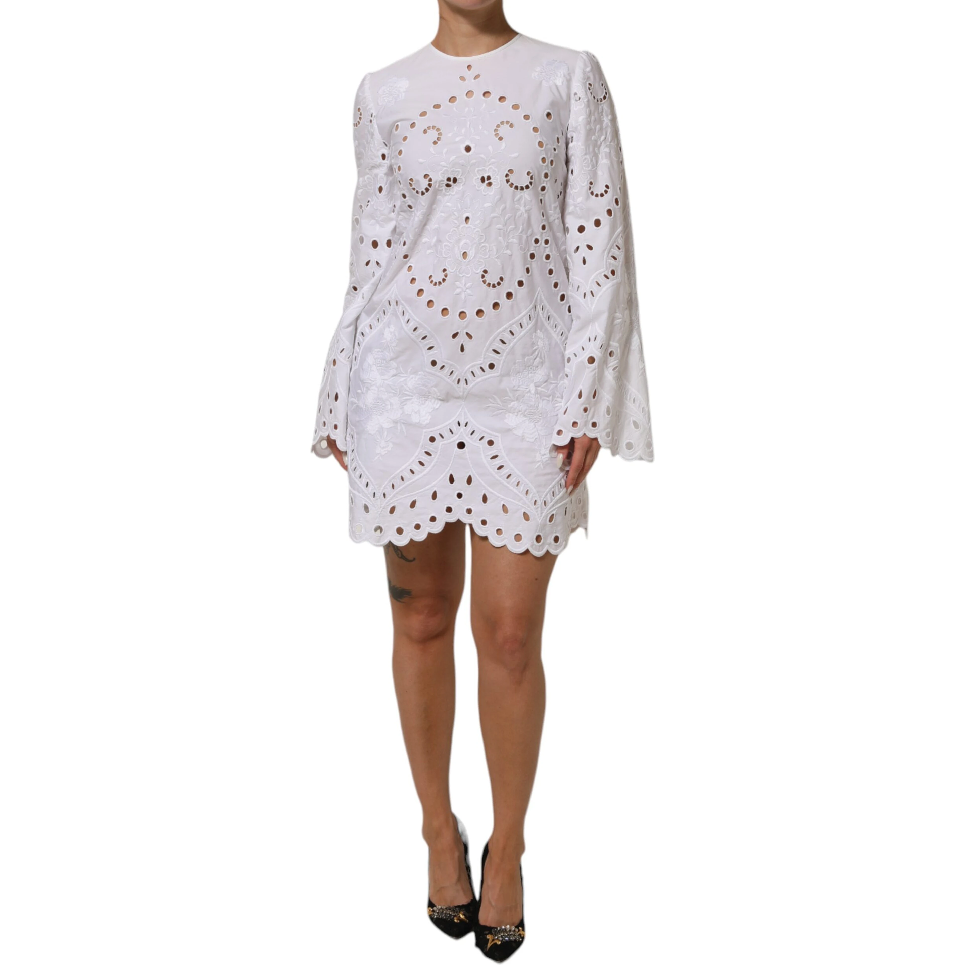 White Cut Out A-line Sheath Mini Dress