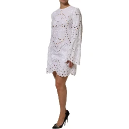 White Cut Out A-line Sheath Mini Dress