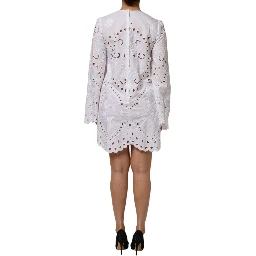 White Cut Out A-line Sheath Mini Dress