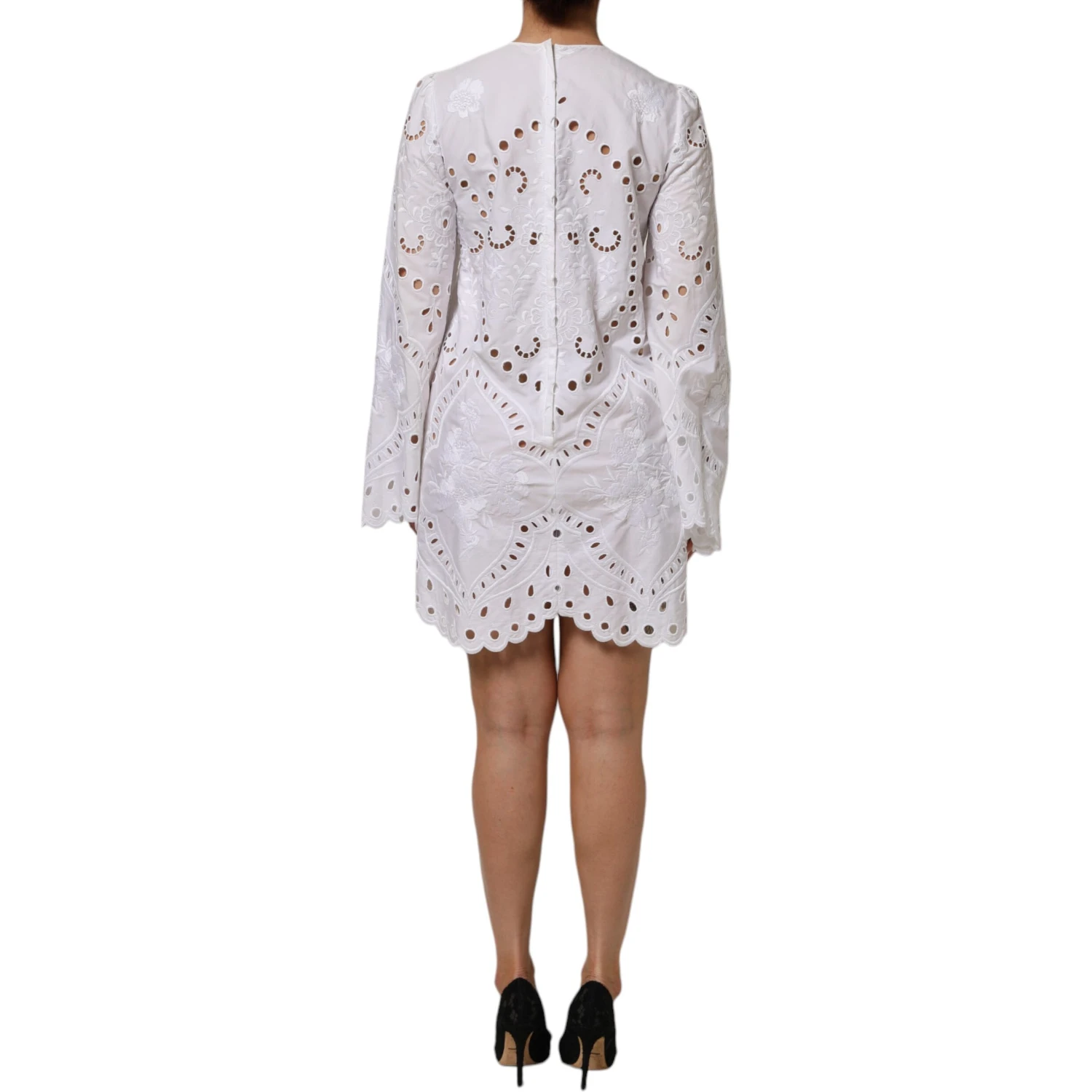 White Cut Out A-line Sheath Mini Dress
