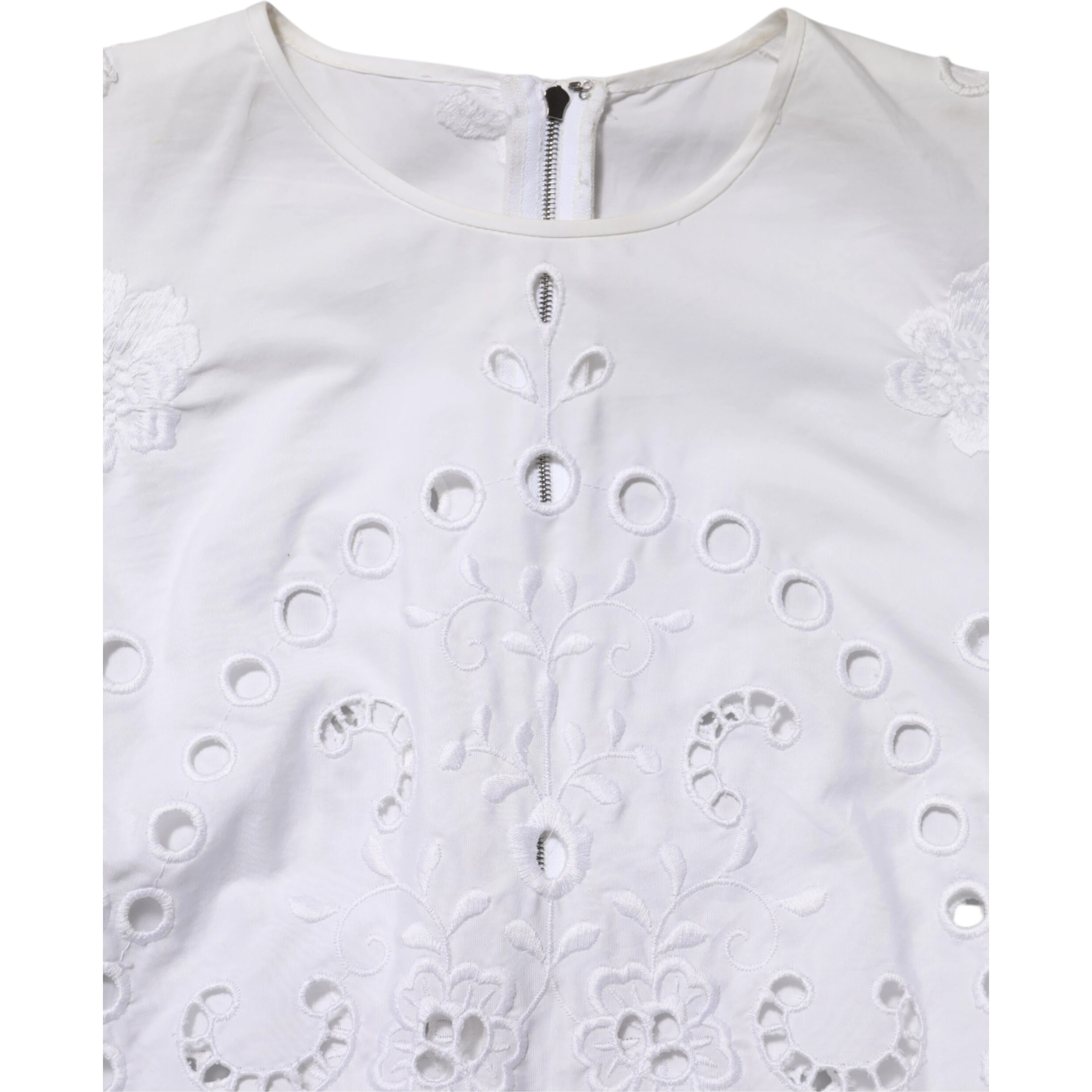 White Cut Out A-line Sheath Mini Dress