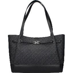 Black Fabric Shoulder Bag