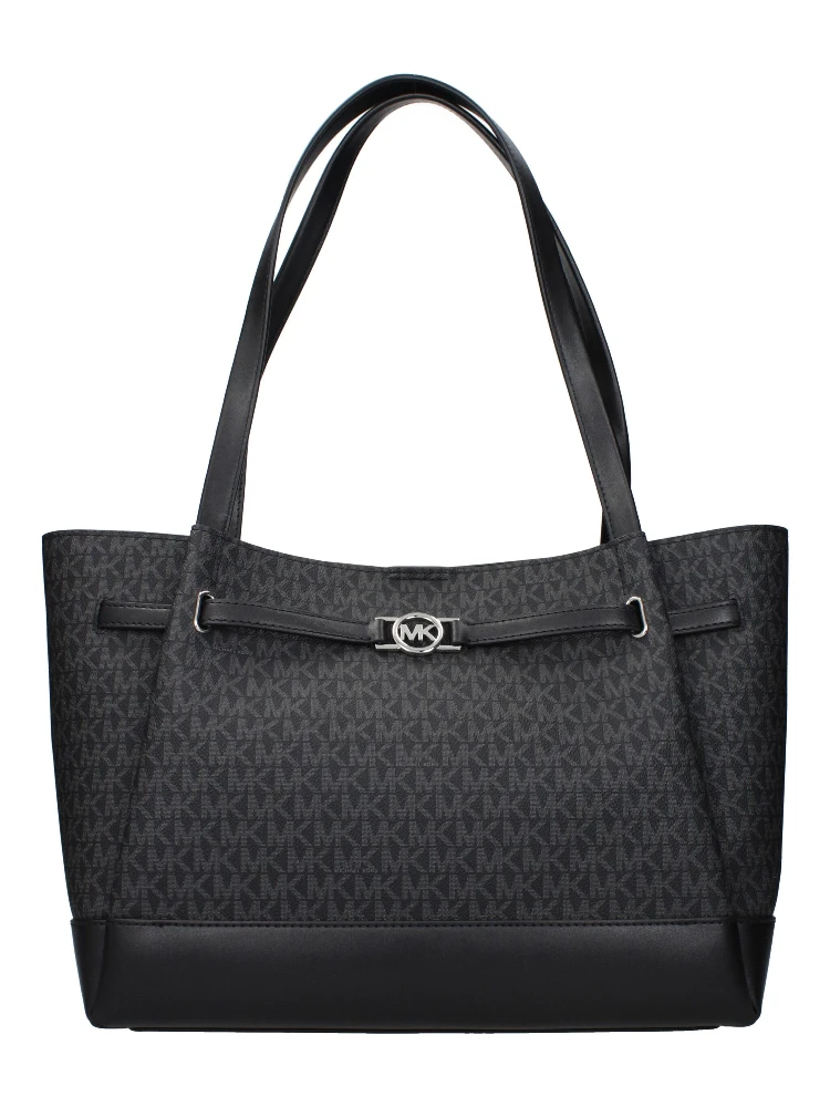 Black Fabric Shoulder Bag