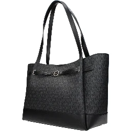 Black Fabric Shoulder Bag