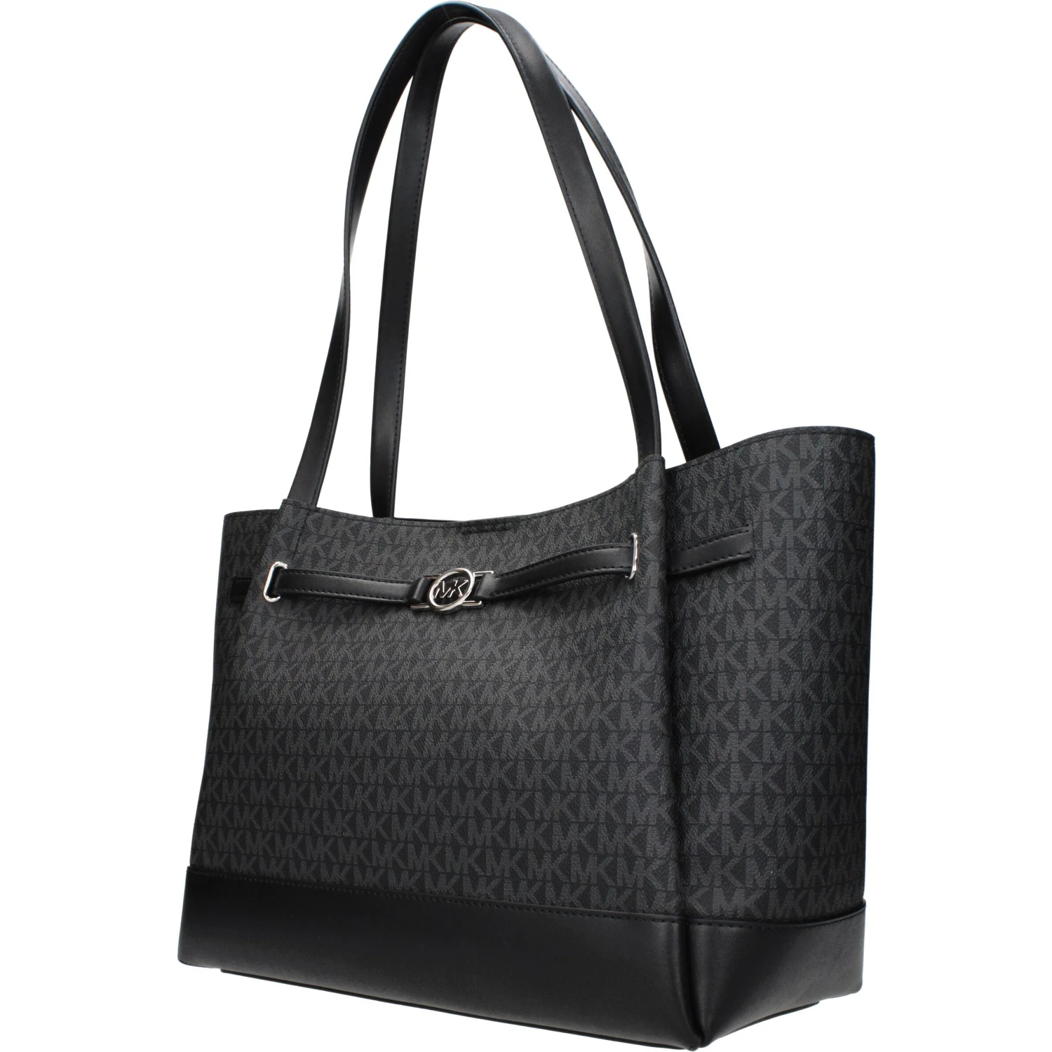 Black Fabric Shoulder Bag