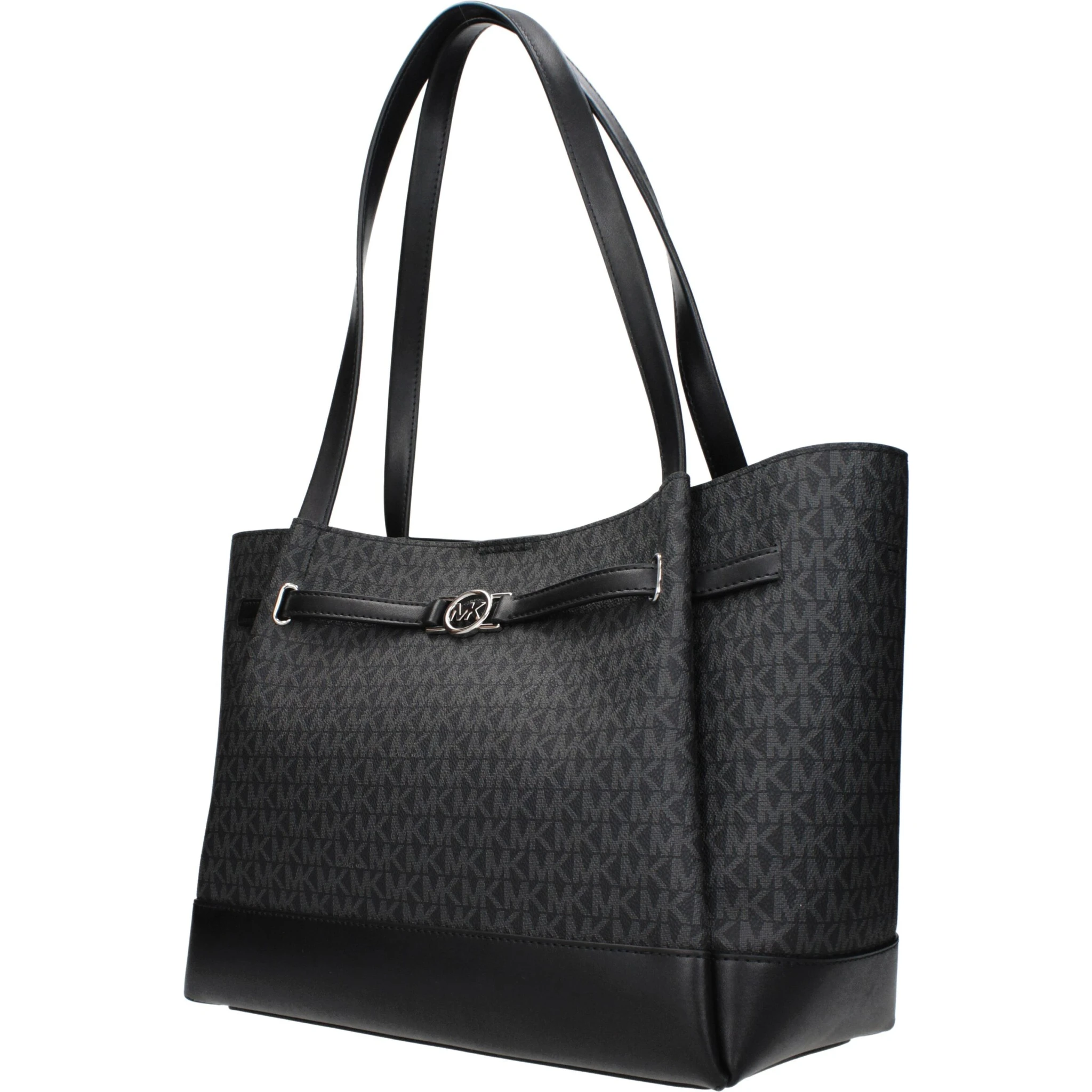Black Fabric Shoulder Bag