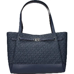 Blue Fabric Shoulder Bag