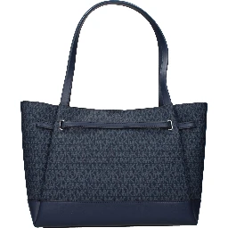 Blue Fabric Shoulder Bag