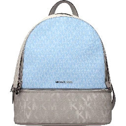 Beige Fabric Backpack