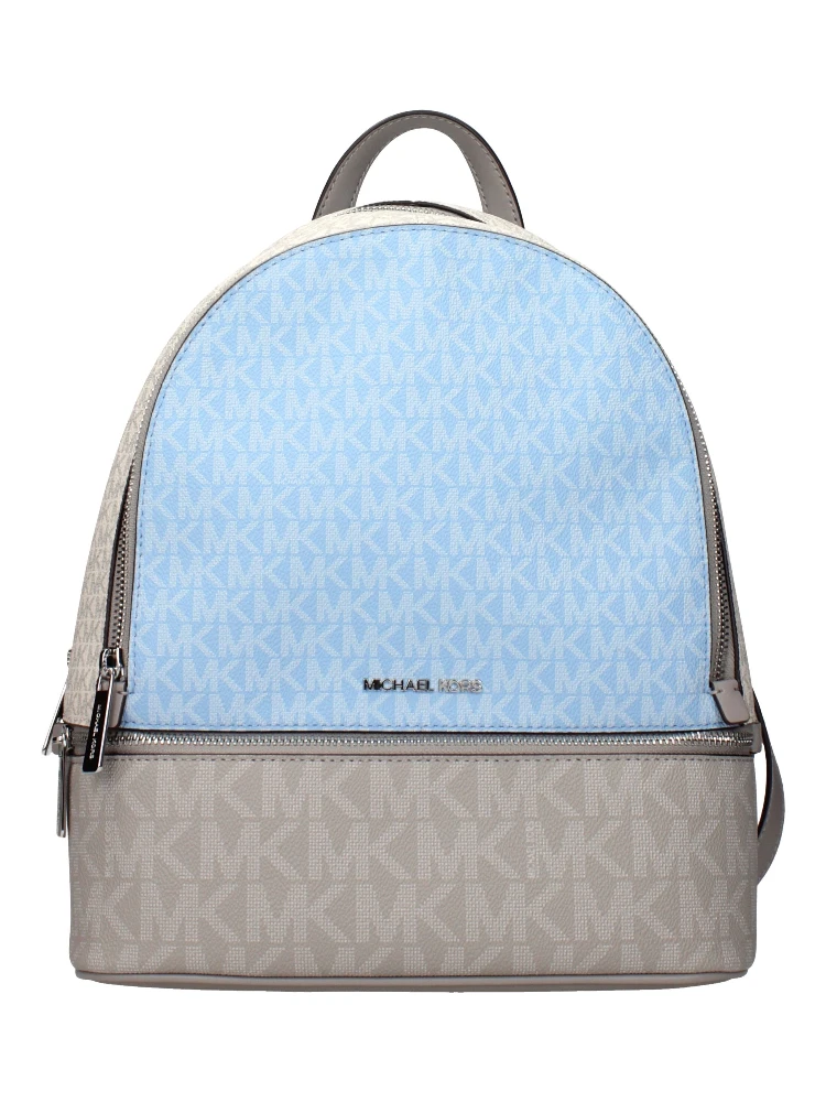 Beige Fabric Backpack