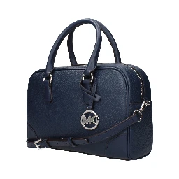 Blue Leather Handbag
