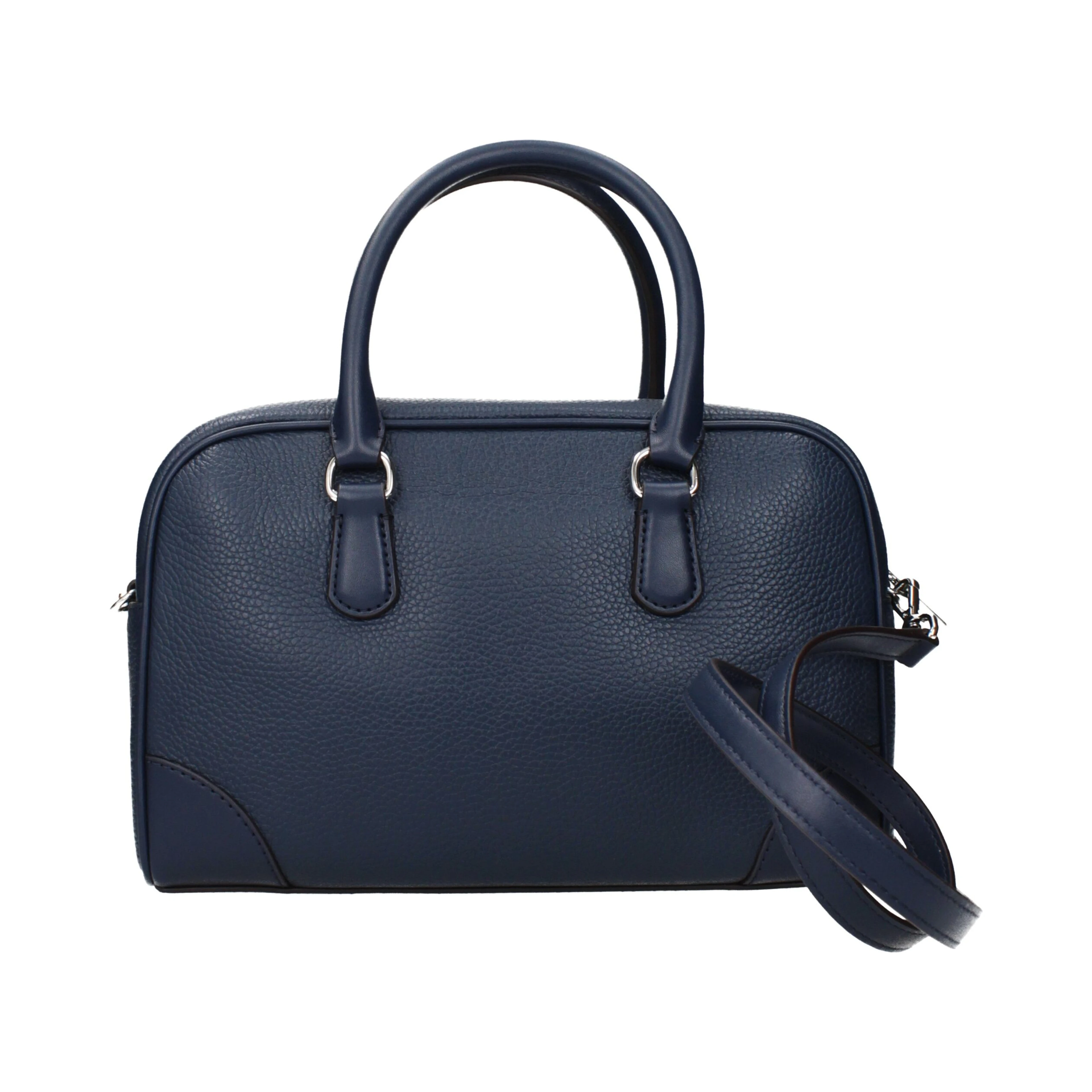 Blue Leather Handbag