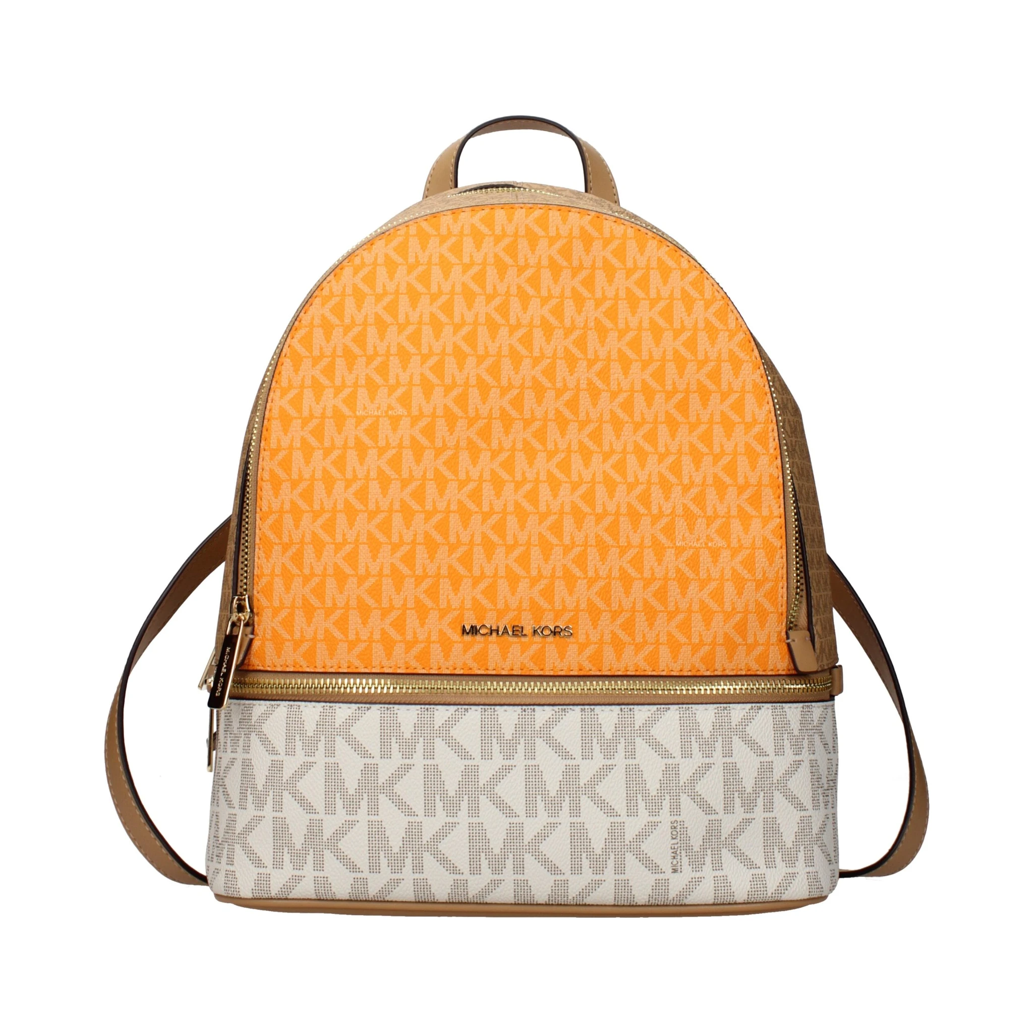 Beige Fabric Backpack