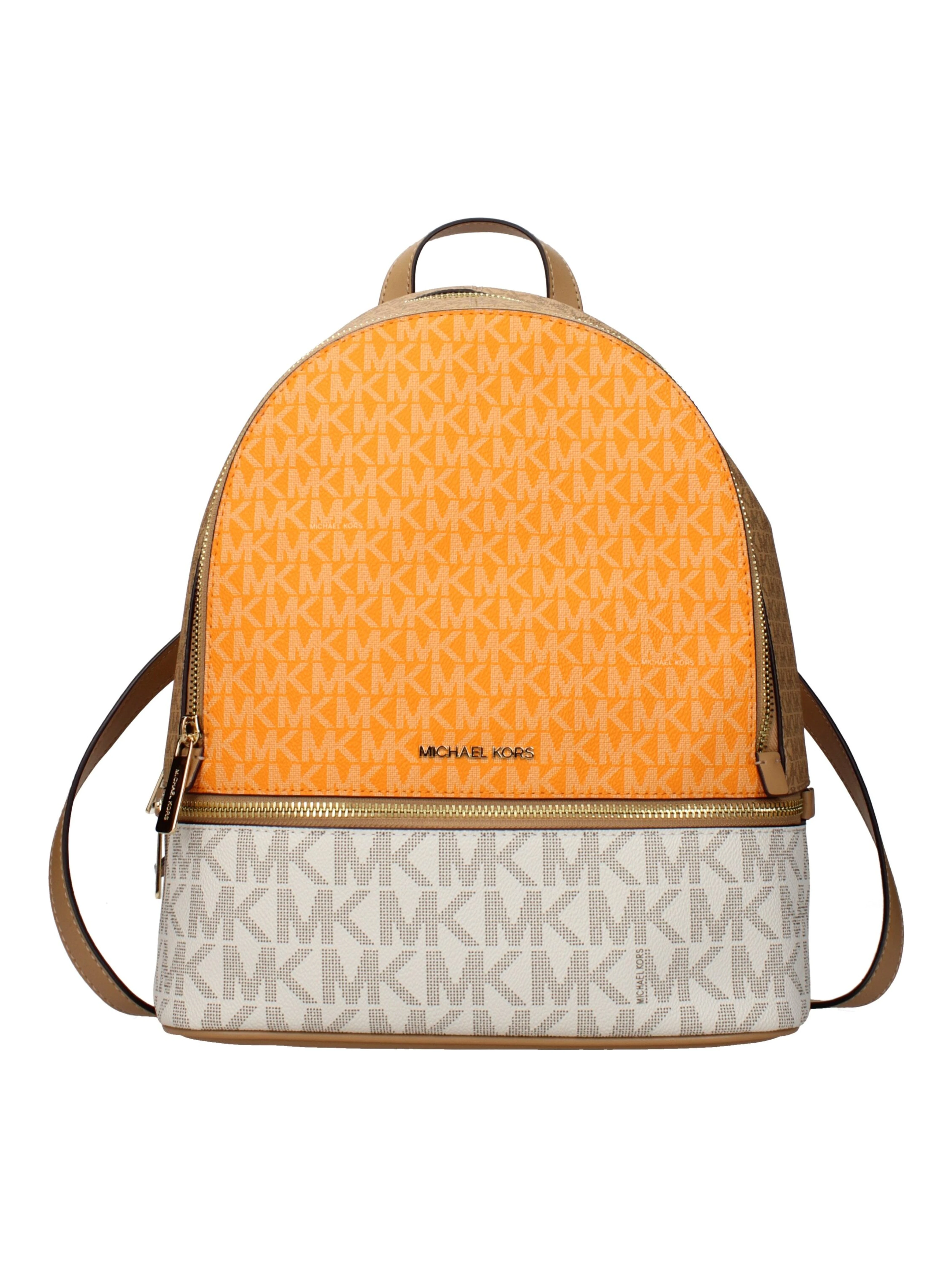 Beige Fabric Backpack