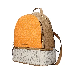Beige Fabric Backpack
