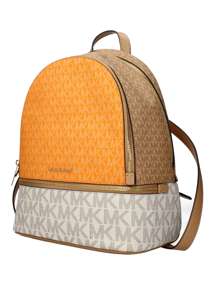 Beige Fabric Backpack