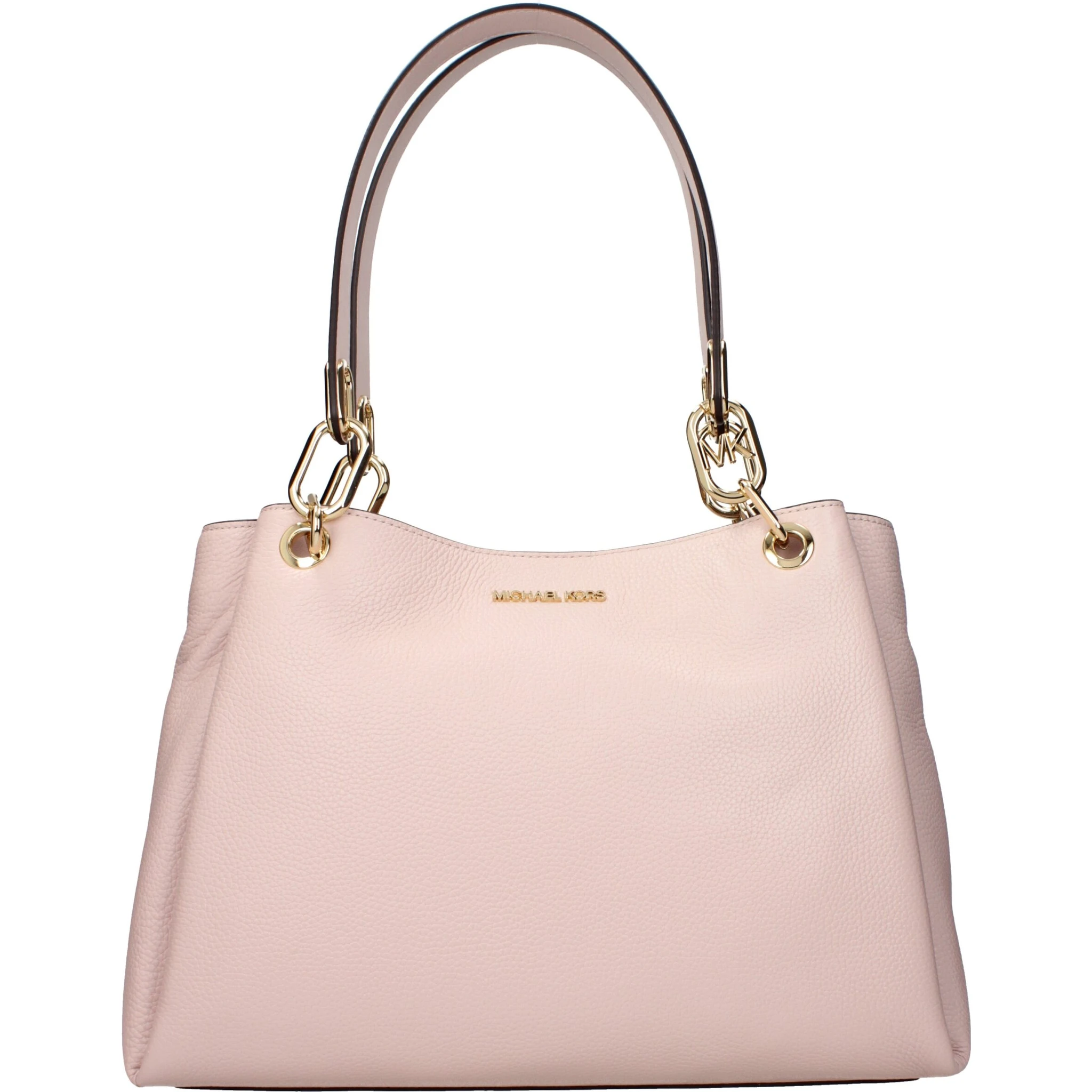 Pink Leather Shoulder Bag