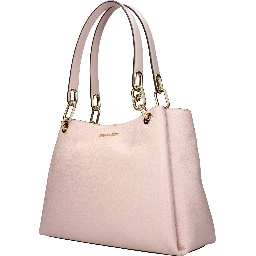 Pink Leather Shoulder Bag