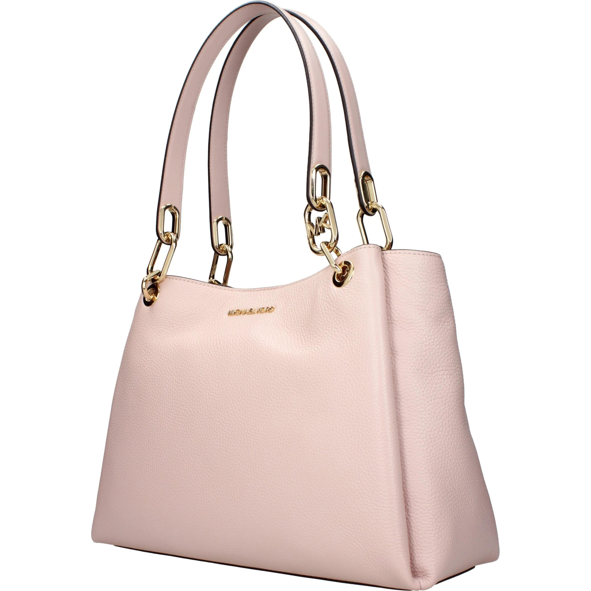 Pink Leather Shoulder Bag