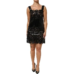 Black Cut Out A-line Sheath Mini Dress