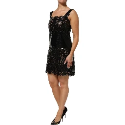 Black Cut Out A-line Sheath Mini Dress