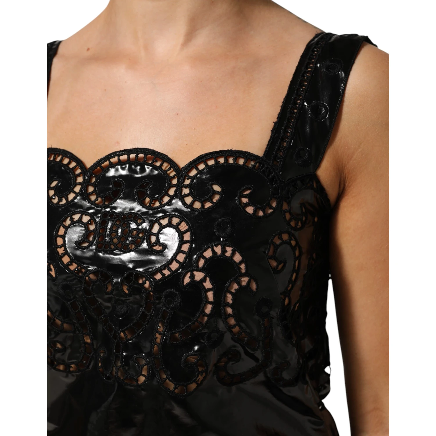 Black Cut Out A-line Sheath Mini Dress