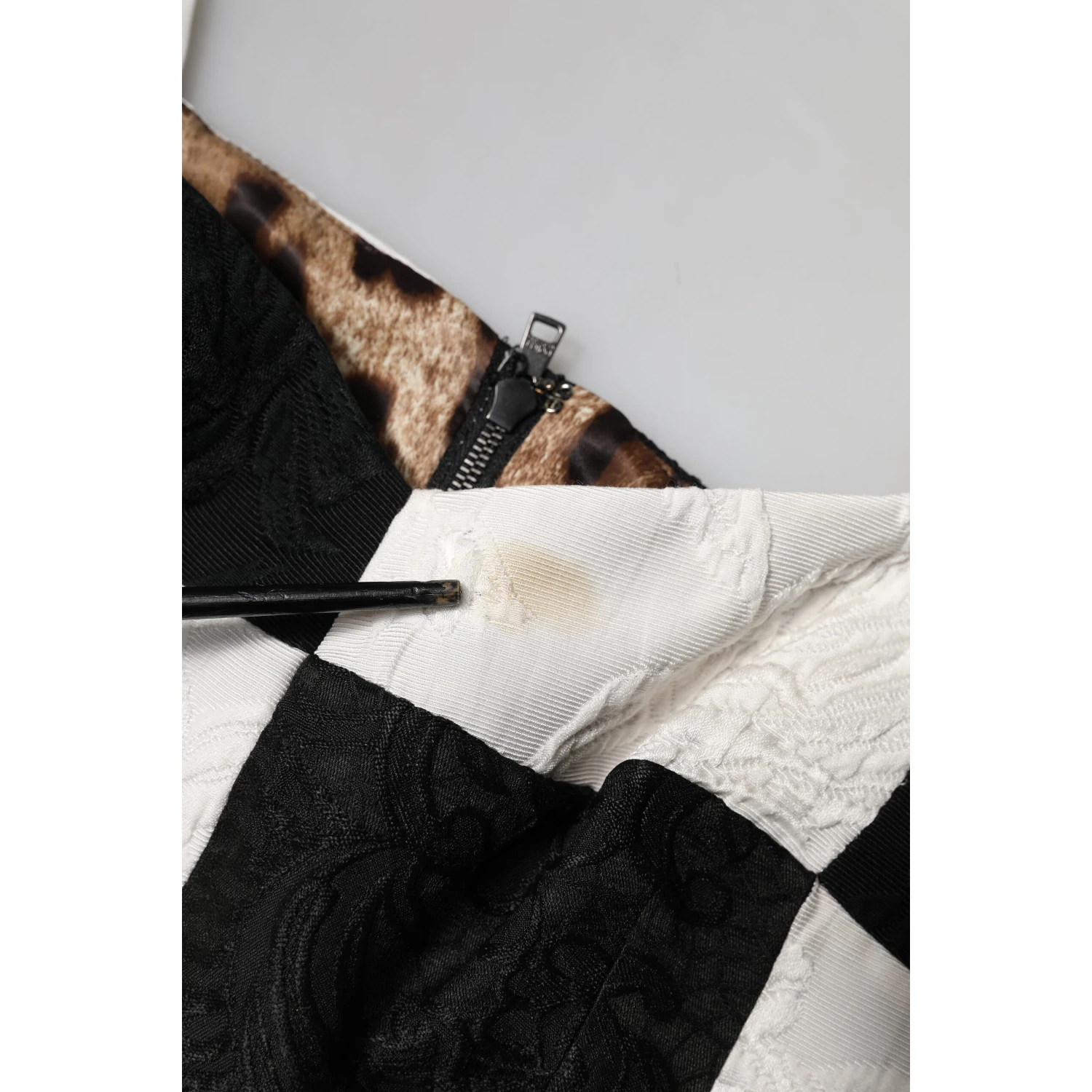 Black White Cropped Bustier Corset Bra Top