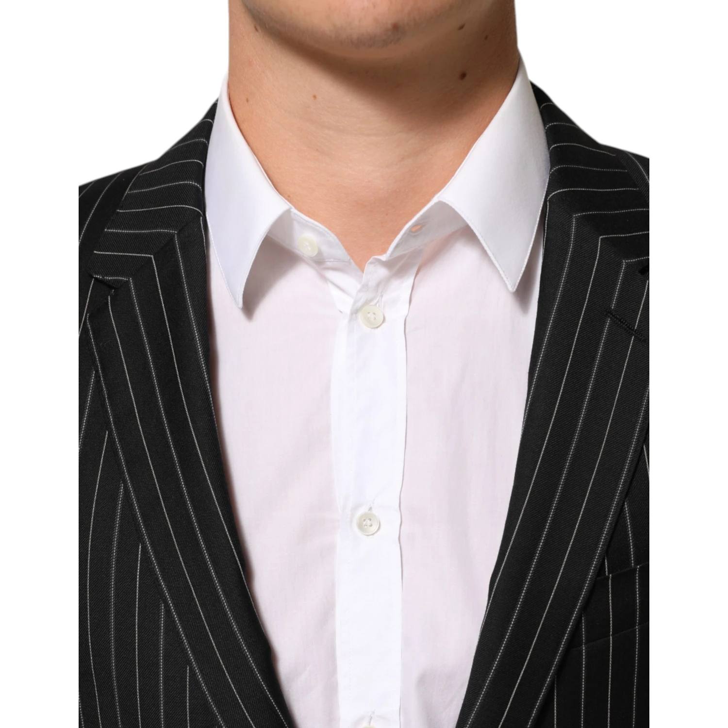 Black Stripes MARTINI 1 Button Suit Blazer