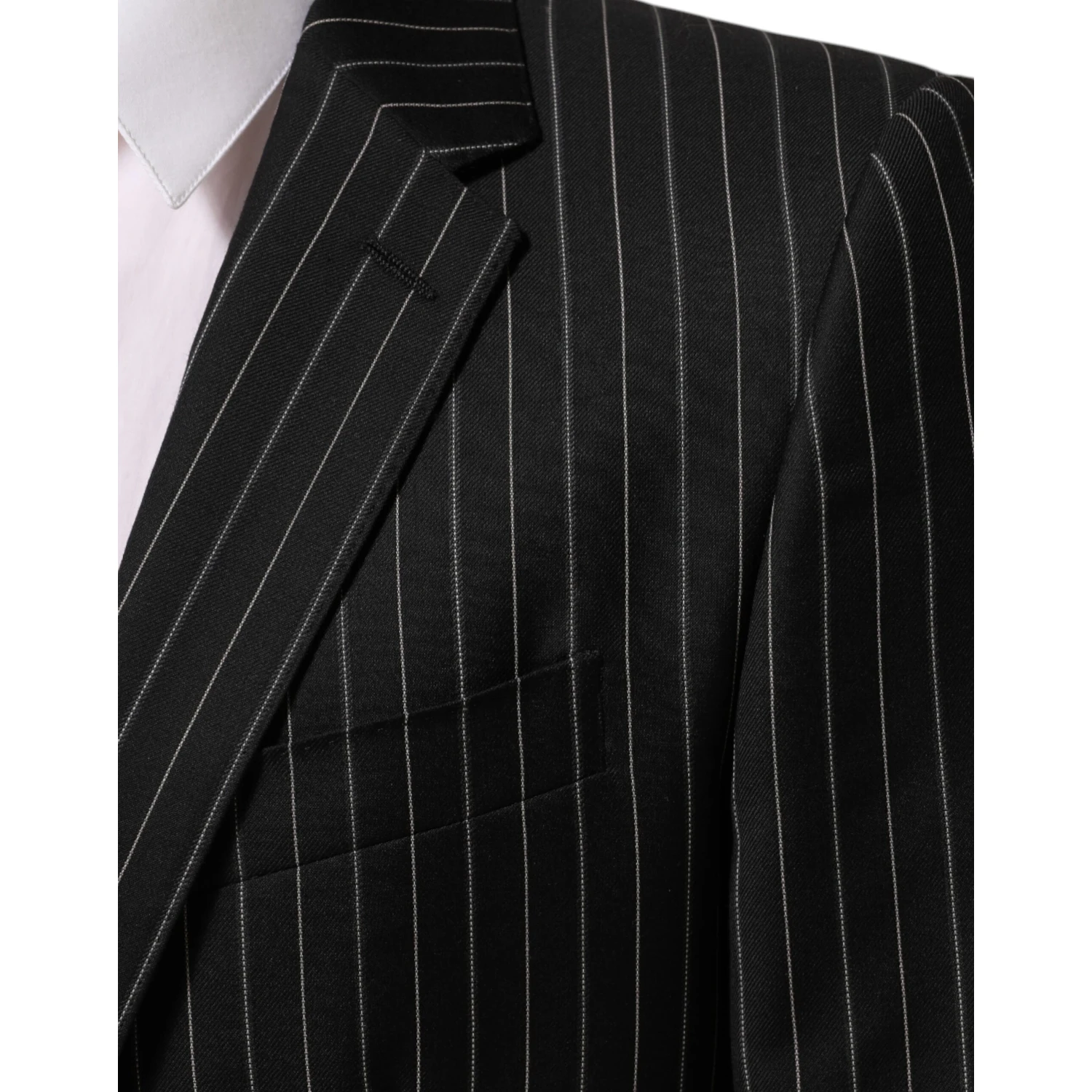 Black Stripes MARTINI 1 Button Suit Blazer