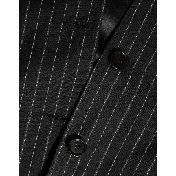 Black Stripes MARTINI 1 Button Suit Blazer