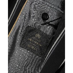 Black Stripes SICILIA 1 Button Suit Blazer