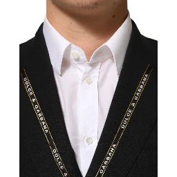 Black SICILIA Double Breasted Jacket Blazer
