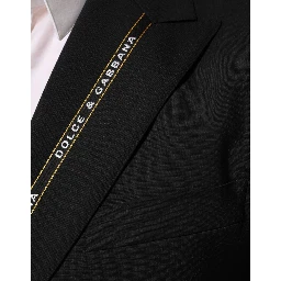 Black SICILIA Double Breasted Jacket Blazer