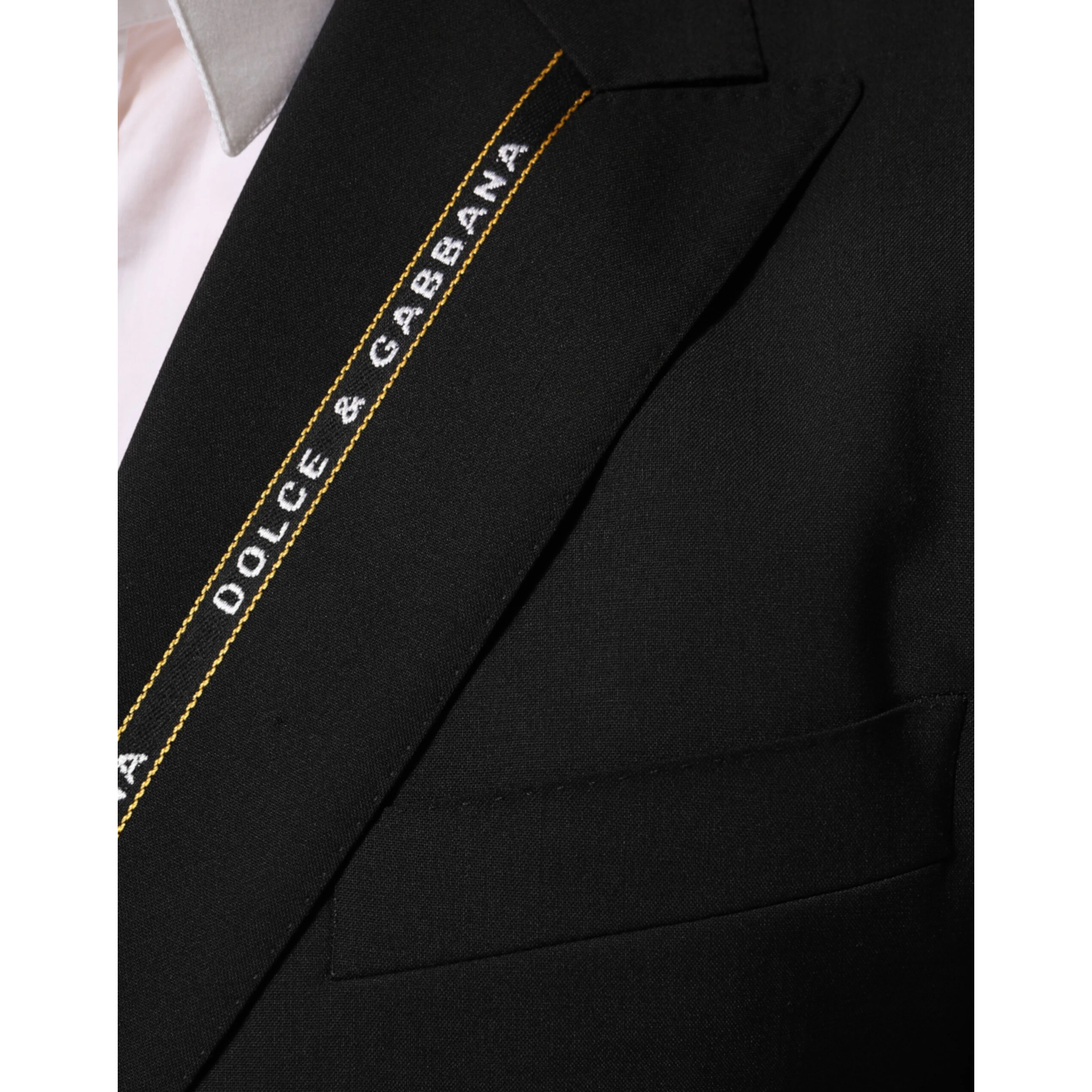 Black SICILIA Double Breasted Jacket Blazer