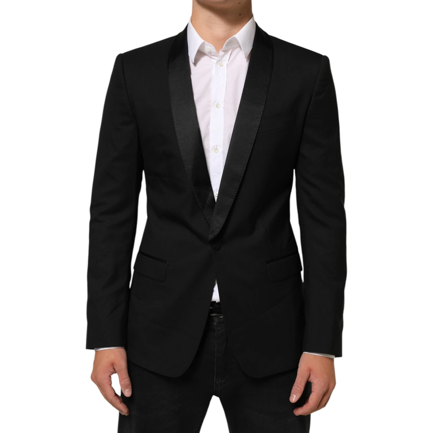 Black MARTINI 1 Button Suit Jacket Blazer