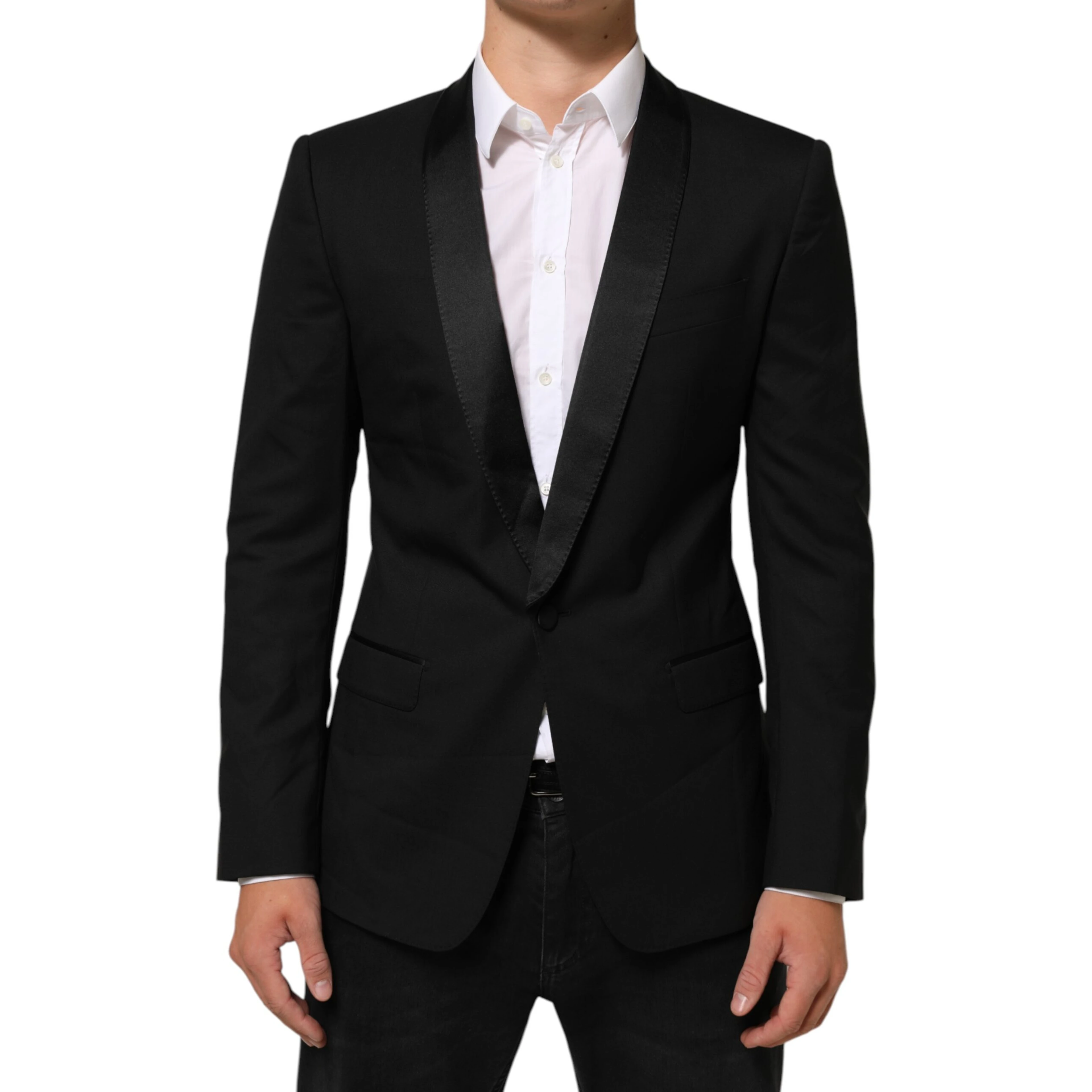 Black MARTINI 1 Button Suit Jacket Blazer