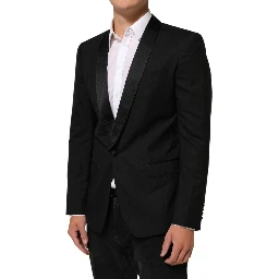 Black MARTINI 1 Button Suit Jacket Blazer