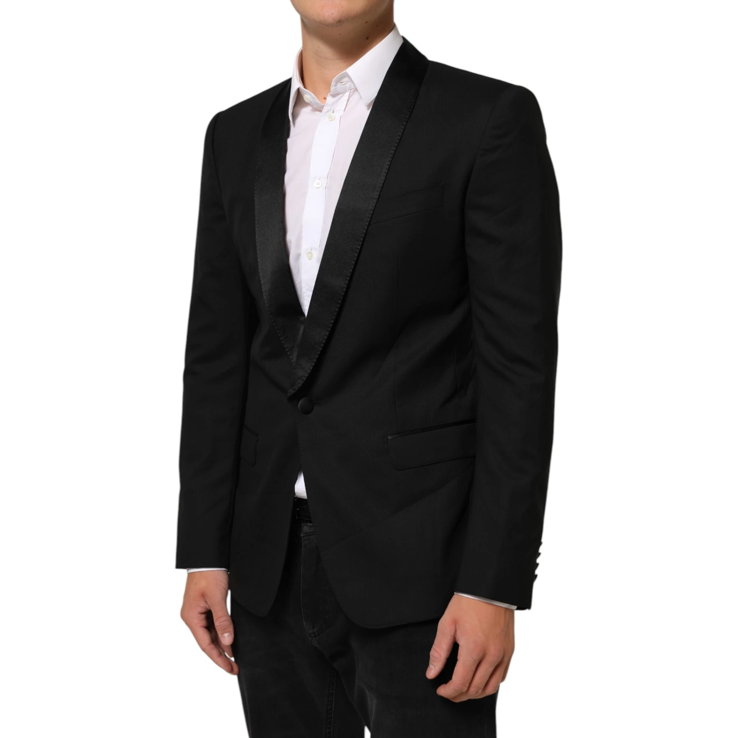 Black MARTINI 1 Button Suit Jacket Blazer
