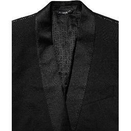 Black MARTINI 1 Button Suit Jacket Blazer