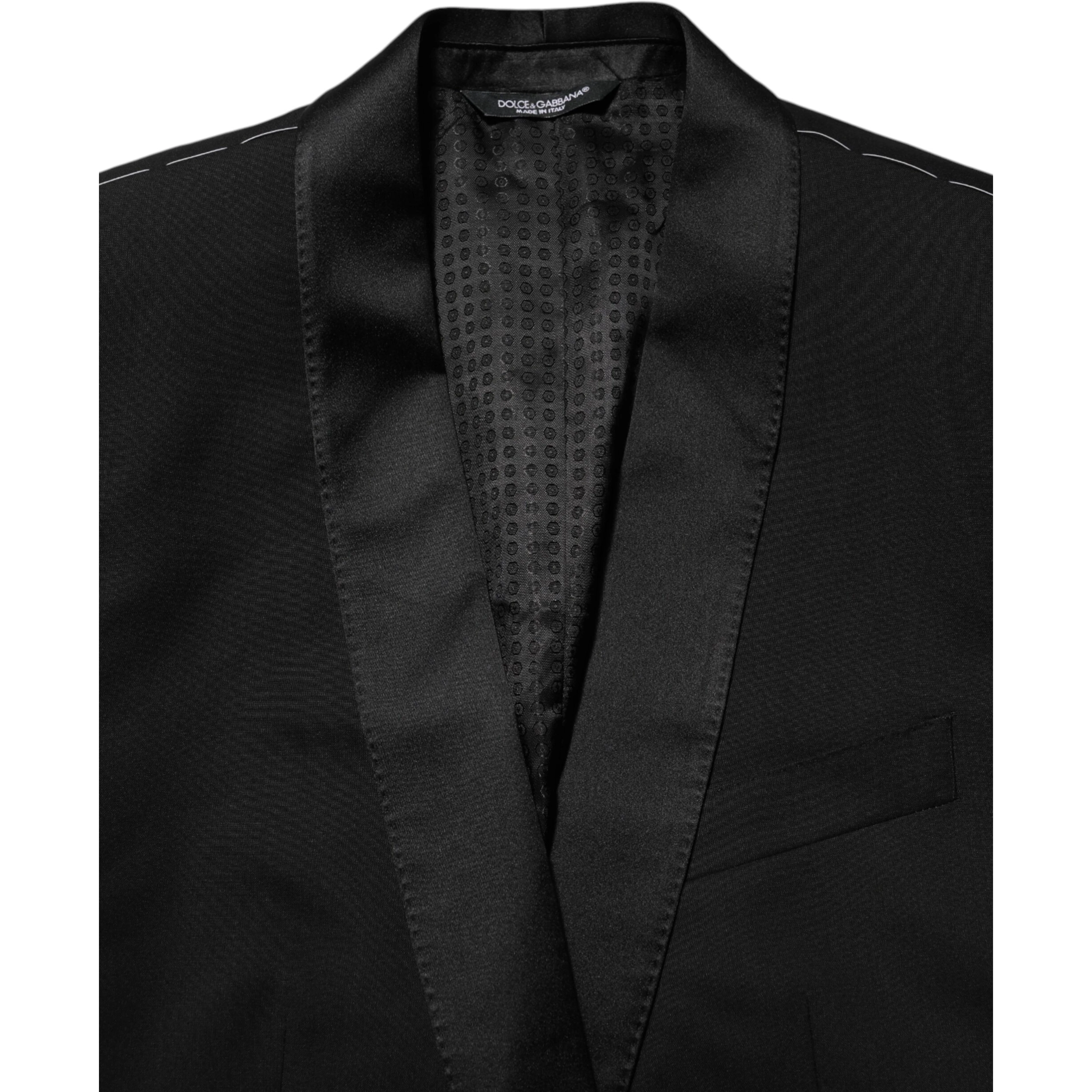 Black MARTINI 1 Button Suit Jacket Blazer