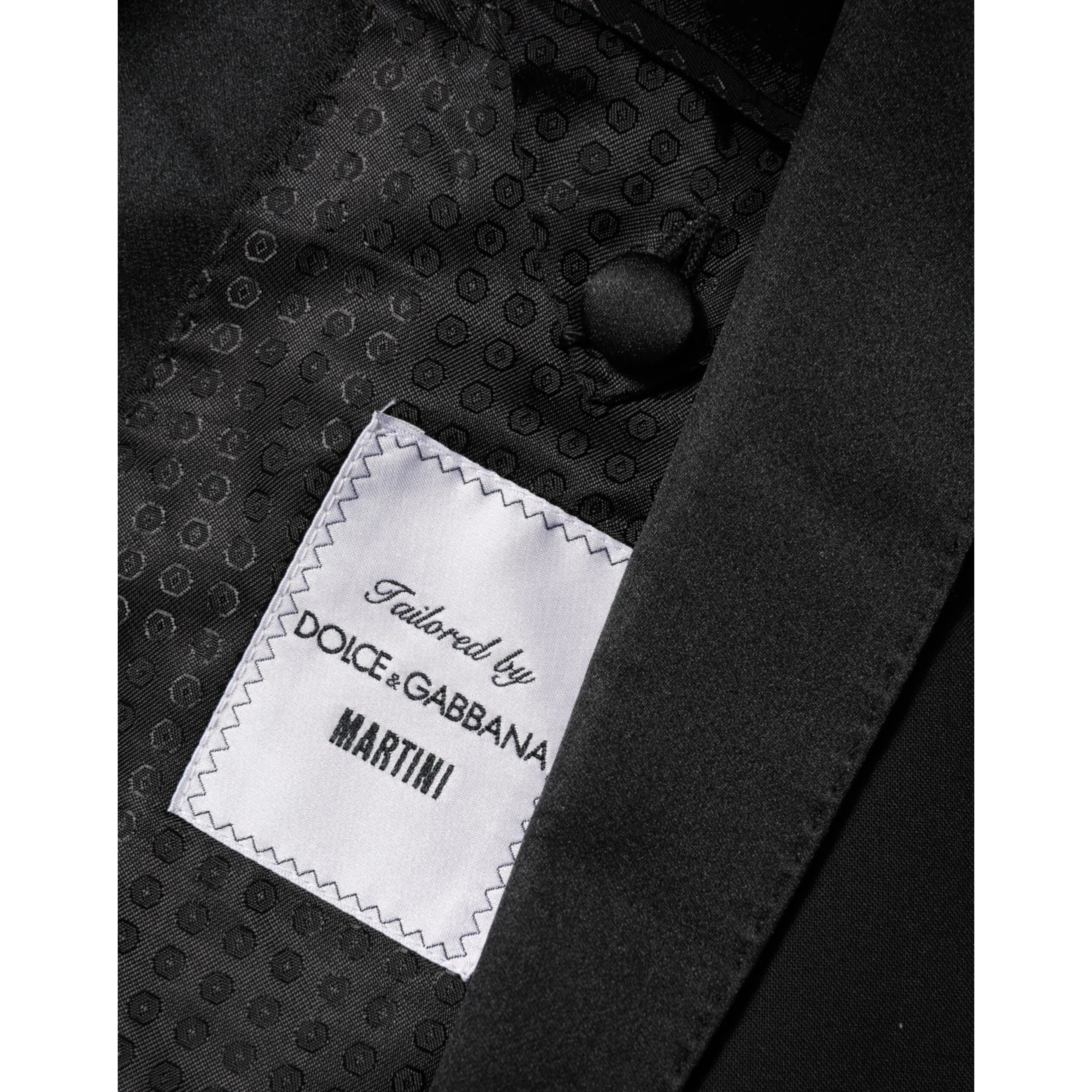 Black MARTINI 1 Button Suit Jacket Blazer