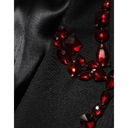 Black SICILIA Crystal Embellished Men Blazer