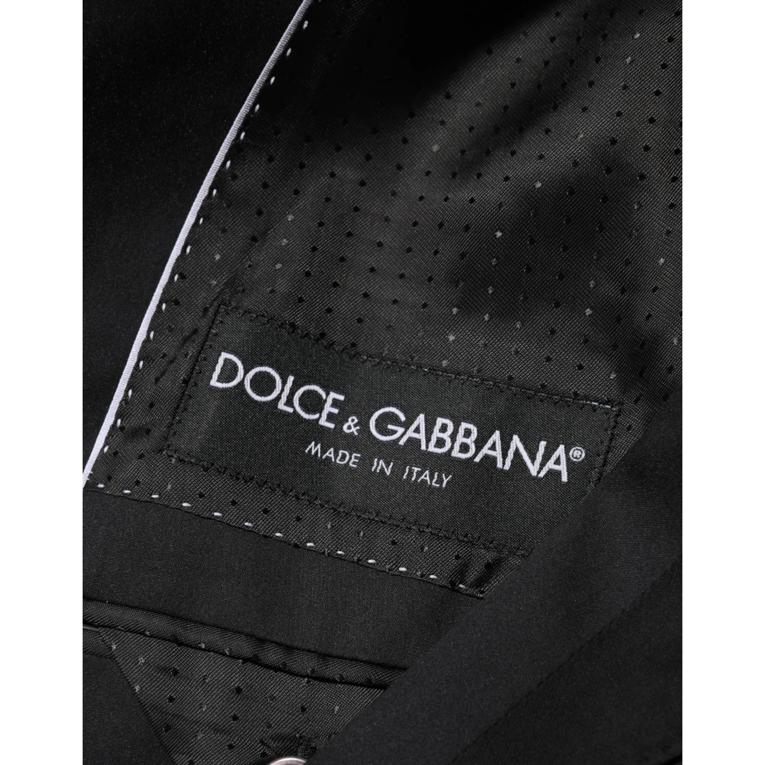 Black Cotton 2 Buttons Suit Jacket Blazer